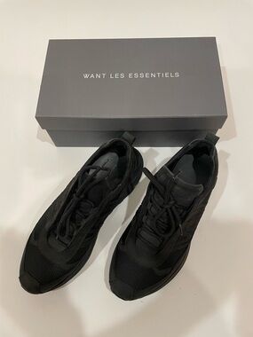 WANT Les Essentiels Men's Black Low-Top Sneakers